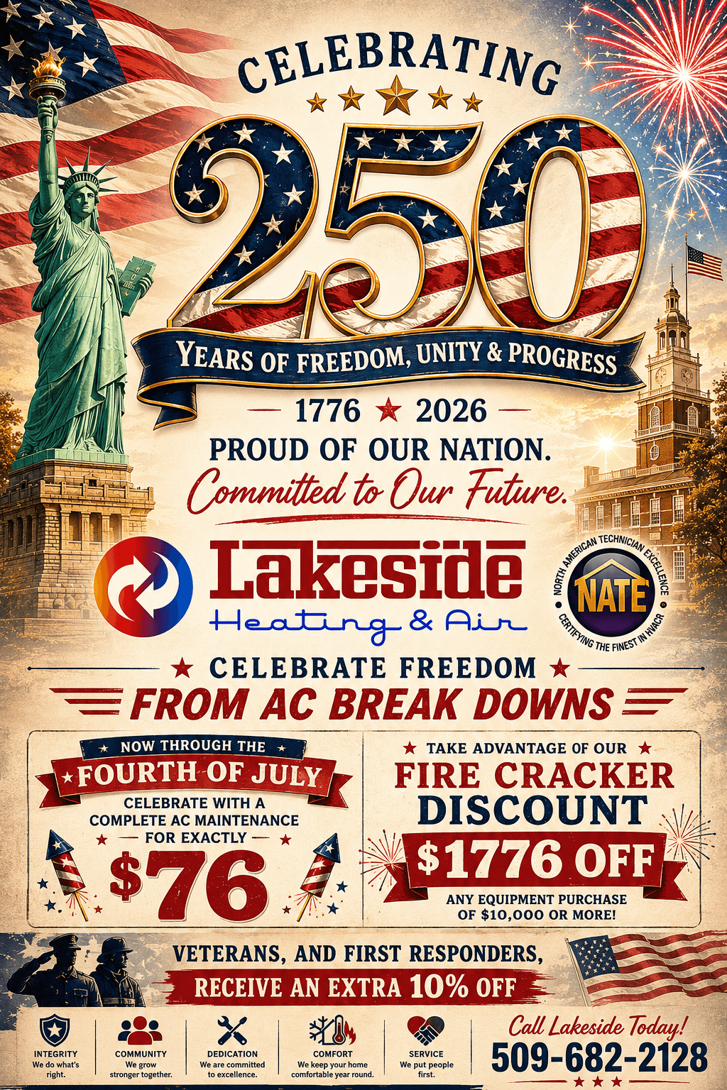 Celebrating 250 Years with special offers